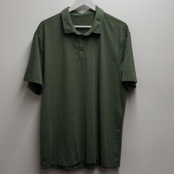 lululemon athletica Other - Lululemon Evolution Short-Sleeve Polo Shirt Men's Size XL Green